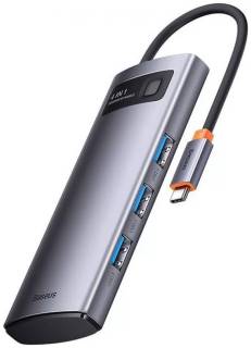 Разветвитель Baseus USB-C 4-in-1 4xUSB 3.0 gray WKWG070013