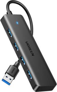 Разветвитель Ugreen USB 3.0 to 4хUSB 3.0 0.15m Space Gray CM219 25851