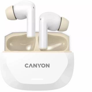SmartWatch Canyon Hexagon 7 TWS ANC+ENC Wireless Charge White/Beige CNS-TWS7WB