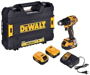 Шуруповерты DeWALT XR Li-Ion 18V, 3x5Ah, 65 Нм, 450-1650 об/хв, 1.1 к DCD708P3T