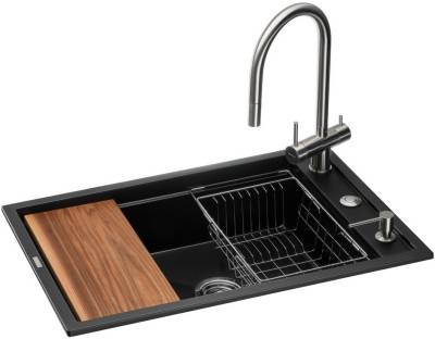Мойка GRANADO Royal Estella black (+ подрібнювач Algar 1000 + зм ksg0301