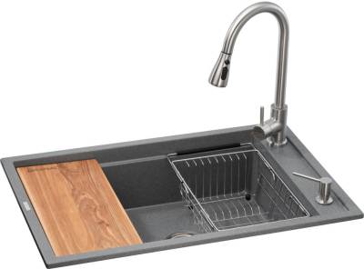 Мойка GRANADO Basic Artes grafito (+ змішувач Campo LUX inox + д ksg1109