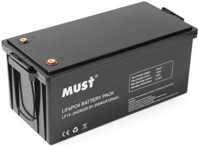 Аккумуляторная батарея Must 25.6V - 200Ah LP15-24200