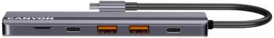 Разветвитель Canyon Docking Station DS-17 6 in 1 4k USB-C hub CNS-TDS17