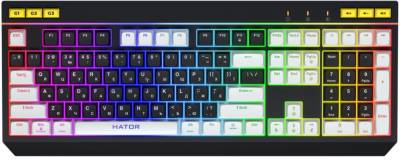 Клавиатура HATOR Icefall USB Black/White HTK400UA