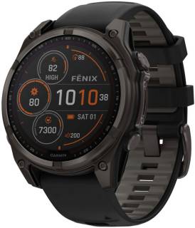 SmartWatch Garmin fenix 8 47mm,Saph Solar,CrbnGry Ti/Blk,Blk/PblGryB 010-02906-11