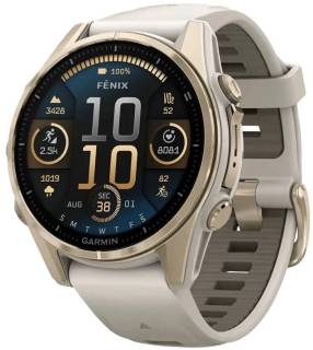 SmartWatch Garmin fenix 8 43mm, AMOLED, Saph, SftGldSS/FgGry, FogGry 010-02903-11