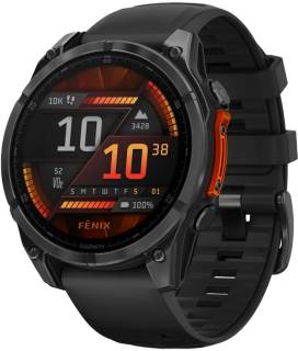 Часы Garmin fenix 8 47mm, AMOLED, Glass/SS, SlateGray Steel/Bl 010-02904-00