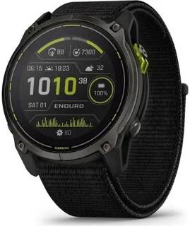 SmartWatch Garmin Enduro 3, Crbn Gry DLC Ti w/Blk Sport Loop Band, G 010-02751-01