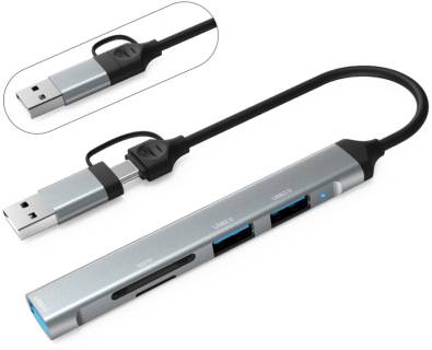 Разветвитель Dynamode 5-in-1 USB Type-C/Type-A to 1хUSB3.0, 2xUSB 2.0, c DM-UH-514
