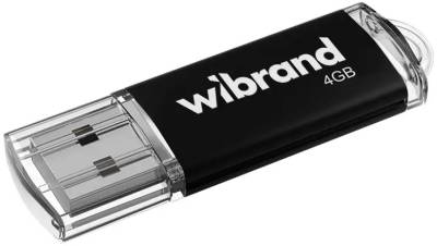 Флеш-память USB Wibrand 4GB Cougar BlackUSB 2.0 WI2.0/CU4P1B