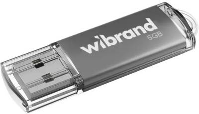 Флеш-память USB Wibrand 8GB Cougar Silver USB 2.0 WI2.0/CU8P1S