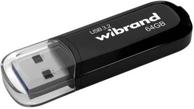 Флеш-память USB Wibrand 64GB Marten Black USB 3.2 Gen 1 (USB 3.0) WI3.2/MA64P10B