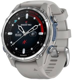 Часы Garmin Descent Mk3, 43mm, Passvtd Steel/Fog Gry, Dive Com 010-02753-04