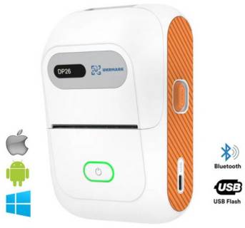 Принтер Ukrmark DP26WT bluetooth, USB, білий 900885