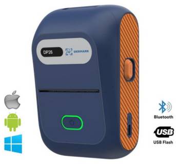 Принтер Ukrmark DP26BL bluetooth, USB, синій 900884