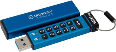 Флешка Kingston 128GB IronKey Keypad 200 AES-256 Encrypted Blue US IKKP200/128GB