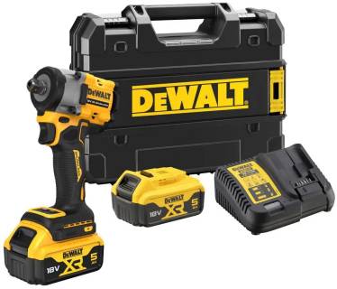 Шуруповерты DeWALT 18 В XR Li-lon,406 Нм, 5 Ah, 2 АКБ, ЗП, TSTAK DCF922P2T