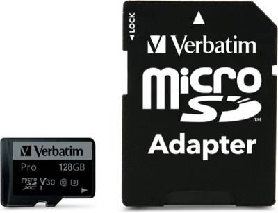 Флеш-карта Verbatim 128GB microSDXC class 10 UHS-I PRO 47044