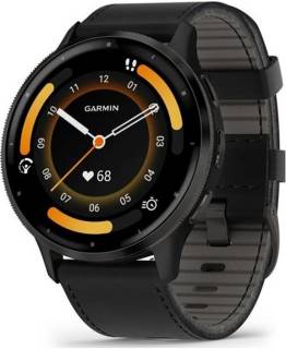 SmartWatch Garmin Venu 3, Black + Slate, Leather, GPS 010-02784-52