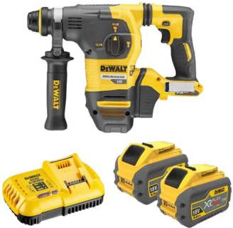 Перфораторы DeWALT безщітковий, SDS-Plus, 54 В, 3.5 Дж, 3 реж. кейс DCH333X2