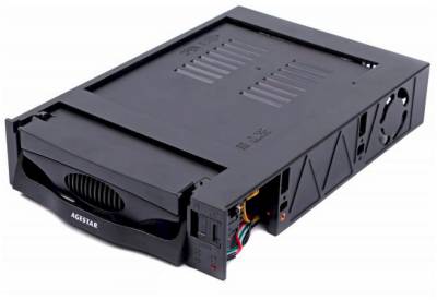 Карманы AgeStar SATA Power Slide Switch 2 fan black SR3P-SW-2F(BLACK)