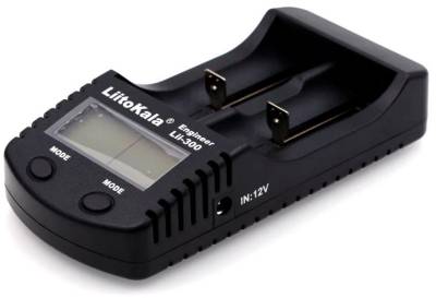 Зарядное устройство LiitoKala 2 Slots, LCD дисплей, Li-ion/Ni-MH/Ni-Cd/AA/ААA/AA Lii-300