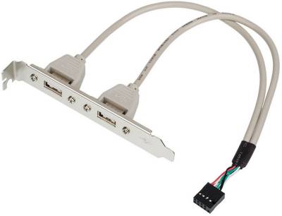 Аксессуар Atcom USB 2.0 на заднюю панель 2 port 15257