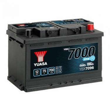 Авто/мото аккумуляторы Yuasa 12V 75Ah  EFB Start Stop Battery YBX7096