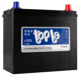Авто/мото аккумуляторы Topla 45 Ah/12V Top/Energy Japan Euro 118 245