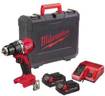 Шуруповерты Milwaukee ударний M18 BLPDRC-202C, 60.5 Нм, 2x2Ah, кейс 4933492822