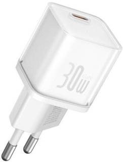 Зарядка Baseus 1xUSB-C 30W GaN5S white P10162504213-00