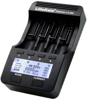 Зарядное устройство LiitoKala 4 Slots, LCD дисплей, Li-ion/Ni-MH/Ni-Cd/AA/ААA/AA Lii-500