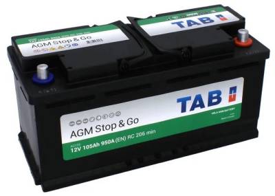 Авто/мото аккумуляторы TAB 105 Ah/12V  AGM Euro 213 105