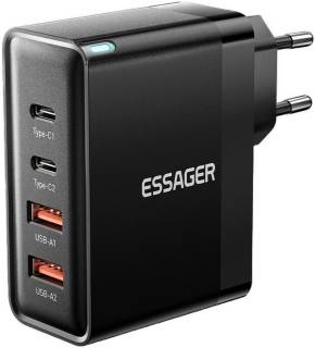 Зарядные устройства ESSAGER 2xUSB-C + 2xUSB 100W ECT2CA-QYB01-Z