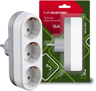 Сетевой фильтр Euroelectric X3 16 A White EE-3-16A