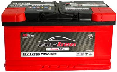 Авто/мото аккумуляторы Carbon 100 Ah/12V CRB100-00