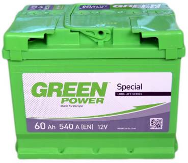 Авто/мото аккумуляторы Green Power 60Аh 000022359