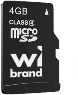 Карта памяти Wibrand 4GB mictoSD class 4 WICDC4/4GB