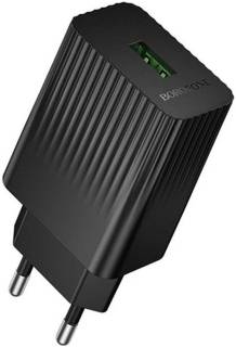 Зарядные устройства BOROFONE BAS72A USB QC3.0 18W black 6941991122637