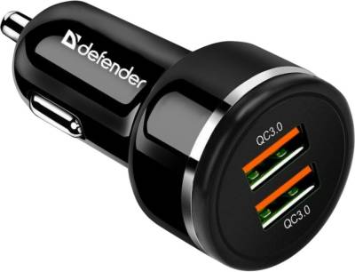 Зарядные устройства Defender UCA-80 black, 2xUSB, QC3.0, 36W 83832