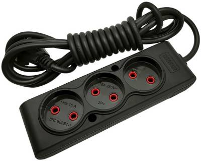 Сетевой фильтр Tecco 5м 3 поста black 8681277843556