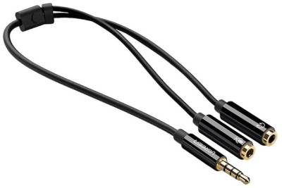 Кабель Ugreen 3.5mm M to 2x3.5mm F black UGR-30620