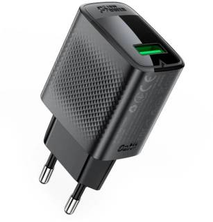 Зарядка ACEFAST A90 USB QC3.0 18W GaN black 6974316283249