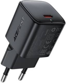 Зарядка ACEFAST A117 USB-C PD20W GaN black 6974316284987