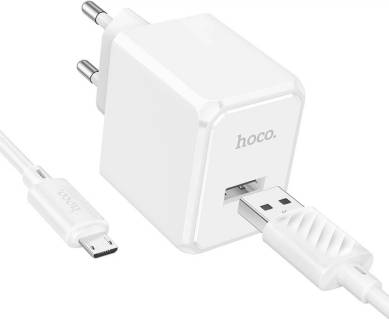 Зарядка HOCO CS11A USB + cable USB to Micro 5P white 6942007603591