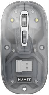 Мышка HAVIT MS62WB Pro Wireless Transparent Gray 6939119045128