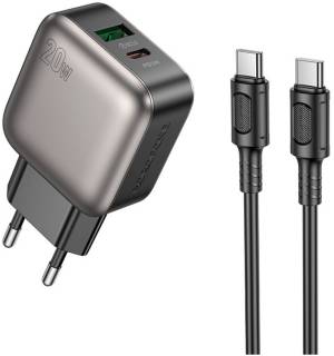 Зарядка BOROFONE BAS54A Absolute 1xUSB-C PD20W + 1xUSB QC3.0 + cabl 6941991116223