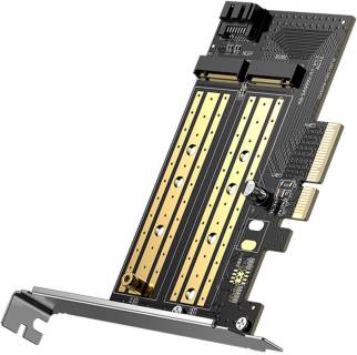 Аксессуар Ugreen PCI-E 3.0 for SSD M.2 NVMe + M.2 NGFF CM302 70504