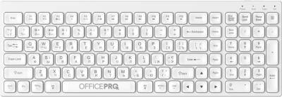 Клавиатура OfficePro SK985W Wireless/Bluetooth White